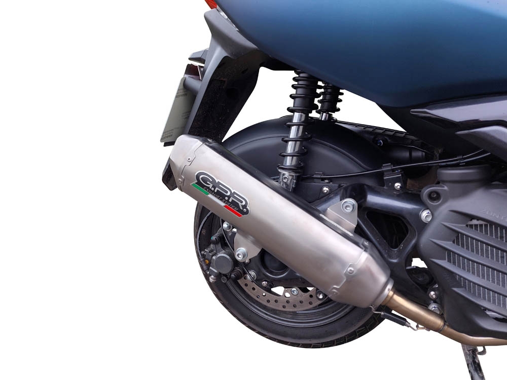 Exhaust compatible with Zontes M 125 2022-2024, Pentaroad Inox, Full system exhaust, including removable db killer 