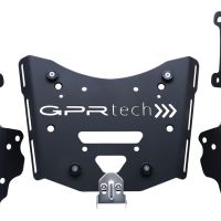 Portaequipajes GPR TECH compatible con  Zontes E 350 2023/2024 Portaequipajes trasero específico Top Case ALPITECH 26 LT Portaequipajes trasero específico, fabricada en acero inoxidable con 4 puntos de anclaje