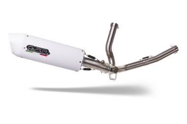 GPR escape compatible con  Suzuki V-Strom DL650 2017-2020, Albus Evo4, Sistema de escape medio lleno, incluido db killer extraíble y tubo de conexión 