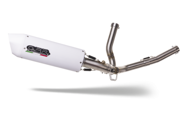Exhaust compatible with Suzuki V-Strom 650 2012-2016, Albus Ceramic, Mid-Full system exhaust, including removeble db killer and catalyst 
