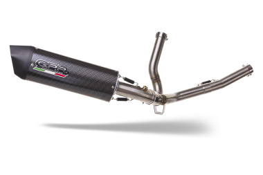 Exhaust compatible with Suzuki V-Strom 650 2021-2025, Furore Evo4 Poppy, Mid-Full system exhaust including removable db killer 