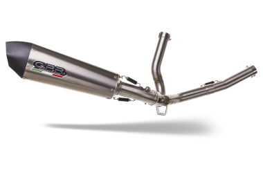 GPR escape compatible con  Suzuki V-Strom DL650 2004-2011, Gpe Ann. titanium, Escape semi-completo homologado con db killer extraible 