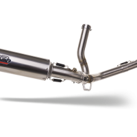 Exhaust compatible with Suzuki V-Strom 650 2017-2020, M3 Inox , Mid-Full system exhaust including removable db killer 