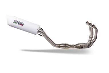 Exhaust compatible with Yamaha Tracer 9 2021-2024, Albus Evo4, Full system exhaust including removable db killer and catalyst 