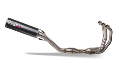 Exhaust compatible with Yamaha Tracer 9 2021-2024, M3 Poppy , Full system exhaust including removable db killer and catalyst 