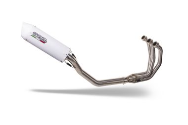 GPR escape compatible con  Triumph Daytona 660 2023-2025, Albus Ceramic, Escape completo homologado y legal, incluido db killer extraíble 