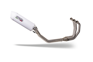 Exhaust compatible with Triumph Daytona 660 2023-2025, Albus Ceramic, Full system exhaust, including removable db killer 