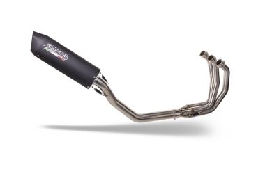 GPR escape compatible con  Triumph Daytona 660 2023-2025, Furore Nero, Escape completo homologado y legal, incluido db killer extraíble 