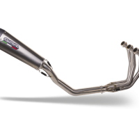 Exhaust compatible with Triumph Daytona 660 2023-2025, Gpe Ann. titanium, Full system exhaust, including removable db killer 