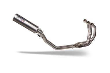 Exhaust compatible with Triumph Tiger Sport 660 2022-2024, M3 Titanium Natural, Full system exhaust including removable db killer and catalyst 