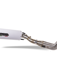 Exhaust compatible with Yamaha FJ-09 Tracer 2015-2016, Albus Ceramic, Full system exhaust including removable db killer and catalyst 
