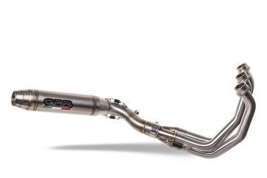 GPR escape compatible con  Triumph Tiger Sport 660 2022-2024, Deeptone Inox, Escape completo, no legal para países de la UE, con db killer extraíble 