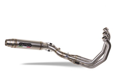 GPR escape compatible con  Triumph Tiger Sport 660 2022-2024, Deeptone Inox, Escape completo, no legal para países de la UE, con db killer extraíble 