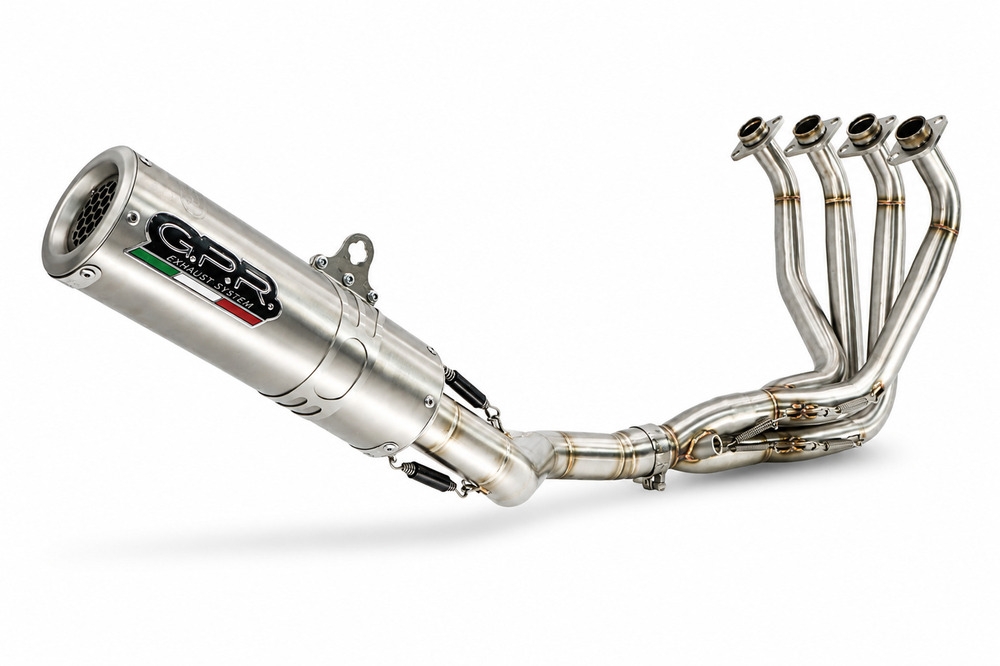 GPR exhaust compatible with Bmw S1000R 2014-2016, M3 Titanium Natural, Full system exhaust, including removable db killer 