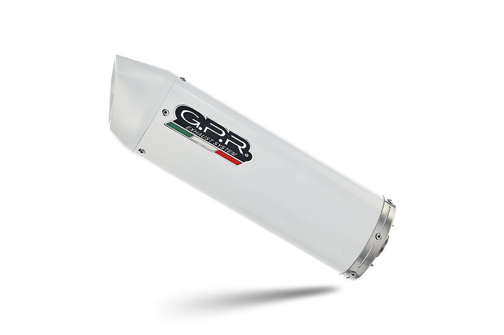 Exhaust compatible with Ajp PR5 2015-2018, Albus Ceramic, Slip-on exhaust including removable db killer and link pipe 