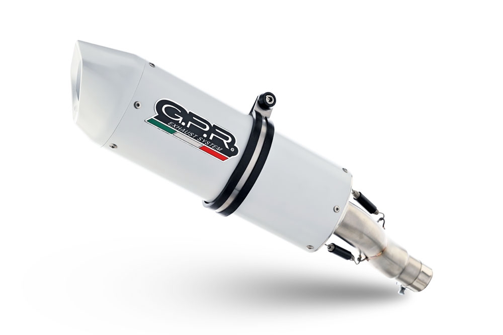 Exhaust compatible with Aprilia Rx 125 2021-2024, Albus Evo4, Slip-on exhaust including link pipe and removable db killer 