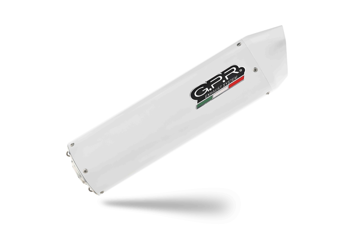 Exhaust compatible with Bmw R1200GS - Adventure 2010-2012, Albus Ceramic, Slip-on exhaust including removable db killer and link pipe, EPA-compliant 