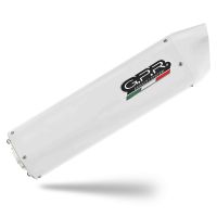 Exhaust compatible with Bmw R1200GS - Adventure 2010-2012, Albus Ceramic, Slip-on exhaust including removable db killer and link pipe, EPA-compliant 