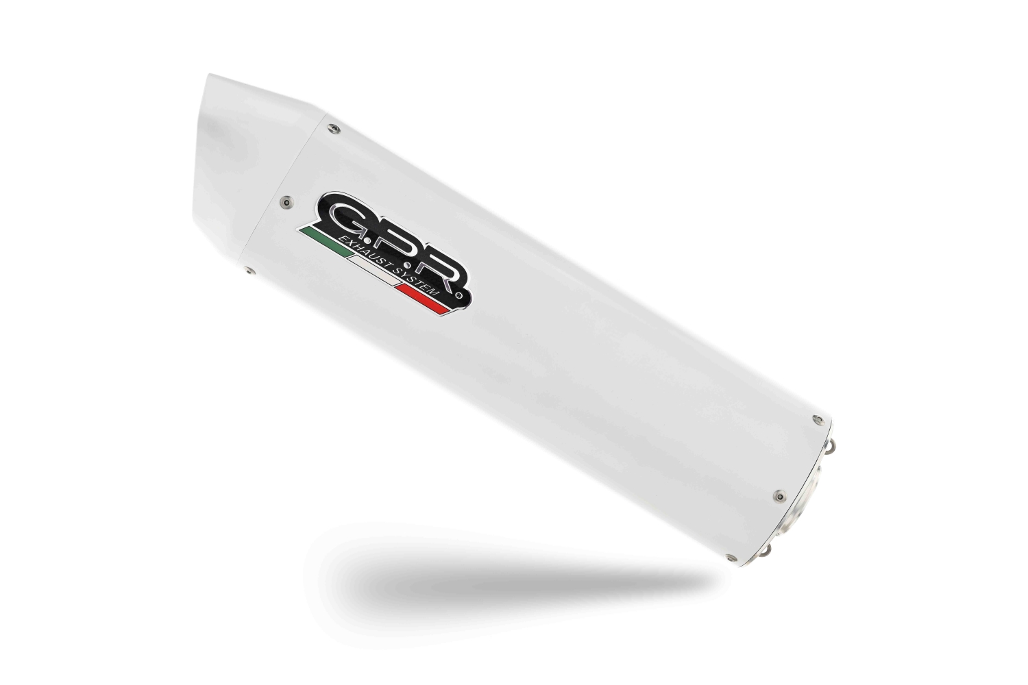 Exhaust compatible with Bmw R1200GS - Adventure 2014-2016, Albus Ceramic, Slip-on exhaust including removable db killer and link pipe, EPA-compliant 