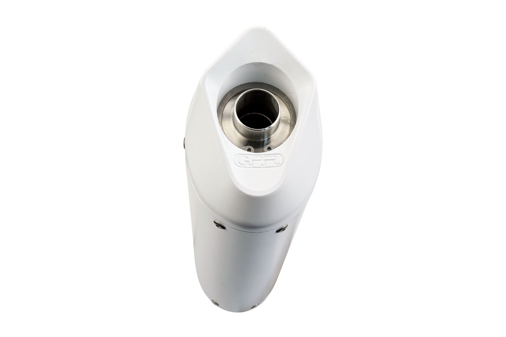 Exhaust compatible with Bmw R1200GS - Adventure 2014-2016, Albus Ceramic, Slip-on exhaust including removable db killer and link pipe, EPA-compliant 