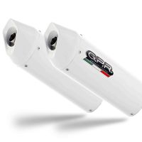 GPR escape compatible con  Bmw K 1600 Gt 2010-2016, Albus Ceramic, Par de terminales de escape homologados, con db killer extraíbles y tubos de conexión específicos 
