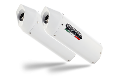 Exhaust compatible with Bmw K1600GT 2010-2016, Albus Ceramic, Dual slip-on including removable db killers and link pipes 