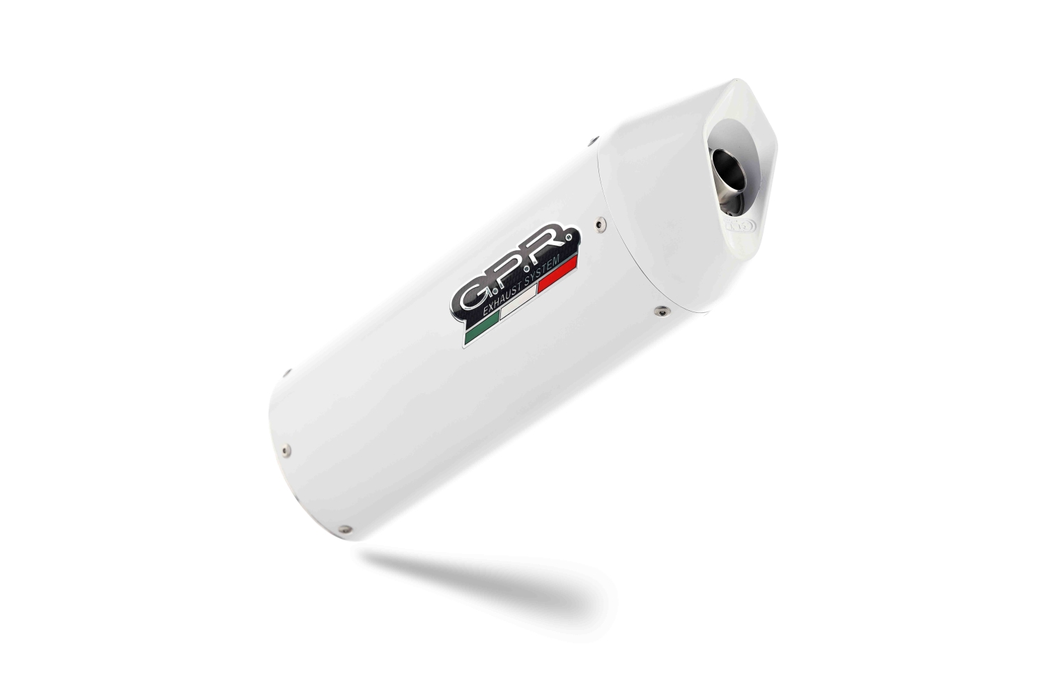 Exhaust compatible with Bmw R1200GS - Adventure 2010-2012, Albus Ceramic, Slip-on exhaust including removable db killer and link pipe, EPA-compliant 