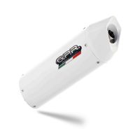 Exhaust compatible with Bmw R1200GS - Adventure 2010-2012, Albus Ceramic, Slip-on exhaust including removable db killer and link pipe, EPA-compliant 