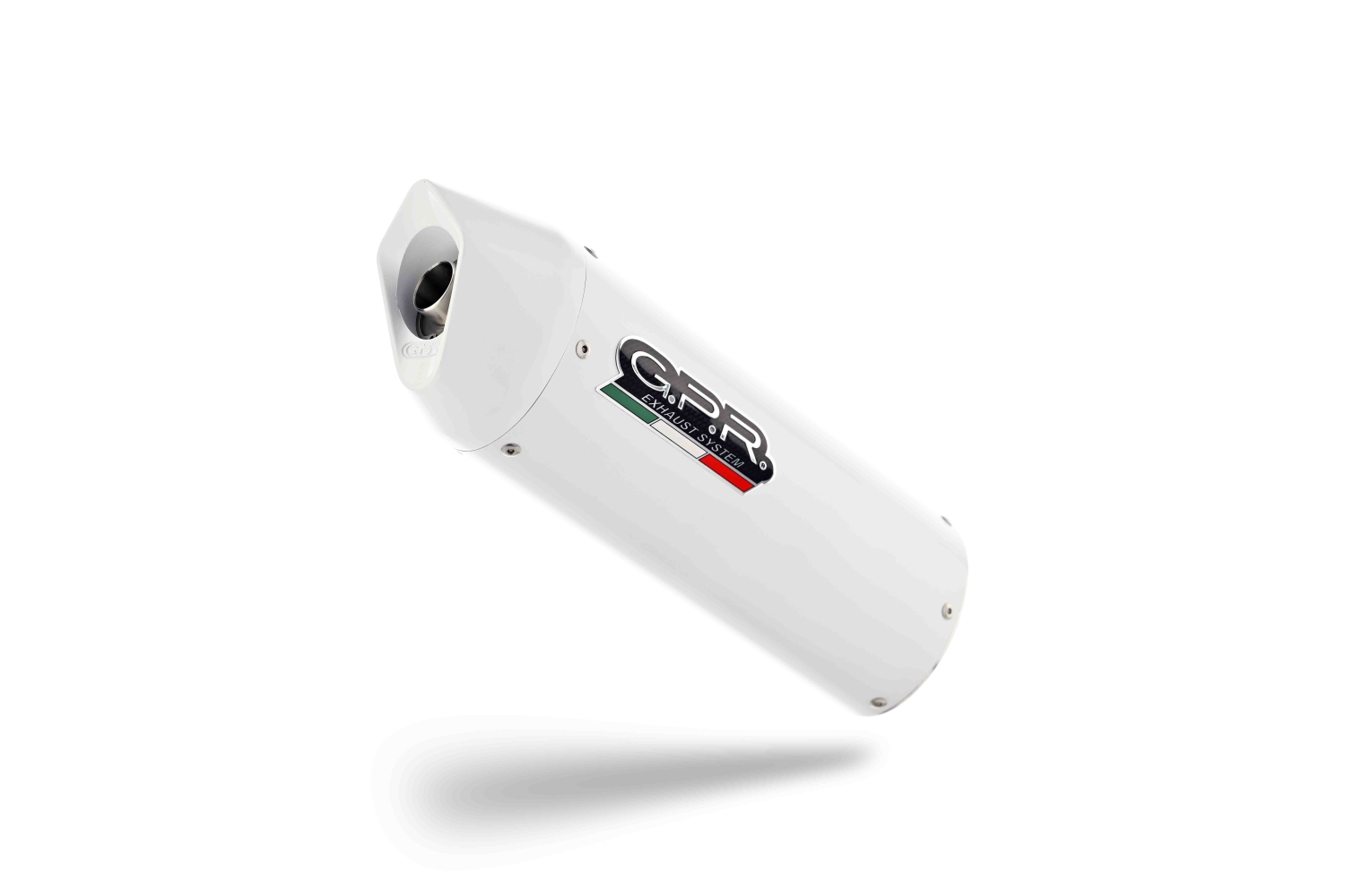 Exhaust compatible with Bmw R1200GS - Adventure 2014-2016, Albus Ceramic, Slip-on exhaust including removable db killer and link pipe, EPA-compliant 