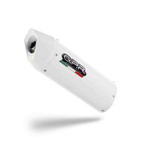 GPR escape compatible con  Ducati Multistrada 950 2017-2020, Albus Ceramic, Sistema de escape medio lleno, incluido db killer extraíble y tubo de conexión 