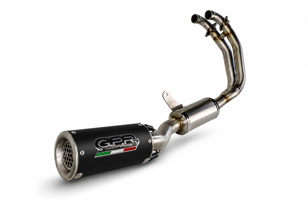 GPR exhaust compatible with Aprilia RS660 2021-2024, M3 Black Titanium, Full system exhaust, including removable db killer 