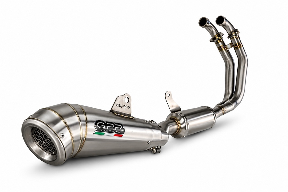 GPR exhaust compatible with Aprilia RS660 2021-2024, Powercone Evo, Full system exhaust including removable db killer and catalyst, EPA-compliant 