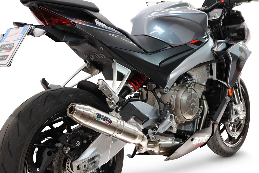 GPR exhaust compatible with Aprilia RS660 2021-2024, Deeptone Inox, Full system exhaust, including removable db killer 