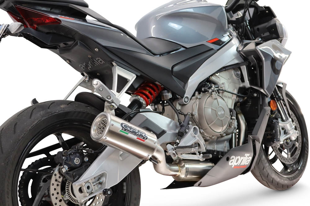 GPR exhaust compatible with Aprilia RS660 2021-2024, M3 Inox , Full system exhaust, including removable db killer 