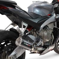 GPR exhaust compatible with Aprilia RS660 2021-2024, M3 Black Titanium, Full system exhaust, including removable db killer 