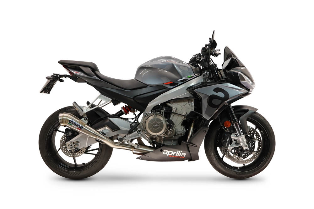 GPR exhaust compatible with Aprilia RS660 2021-2024, Powercone Evo, Full system exhaust including removable db killer and catalyst, EPA-compliant 