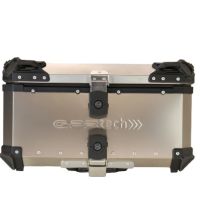 GPR TECH BAUL EN TITANIO ALPI-TECH 55 LT. Baúl superior Top Case de Titanio color natural con placa universal incluida Capacidad Litros 55