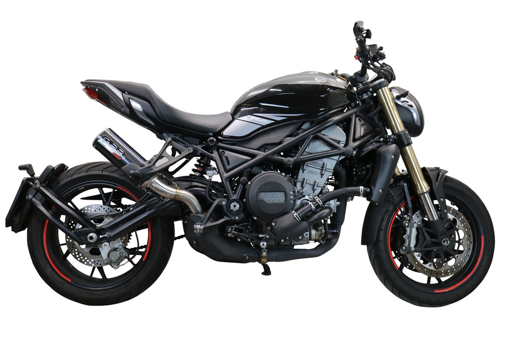 GPR exhaust compatible with  Benelli 752S 2022-2024, M3 Black Titanium, Slip-on exhaust including removable db killer and link pipe, EPA-compliant 