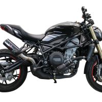 GPR exhaust compatible with  Benelli 752S 2022-2024, M3 Black Titanium, Slip-on exhaust including removable db killer and link pipe, EPA-compliant 