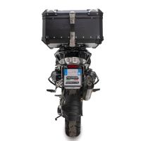 Baúl GPR TECH compatible con  Bmw R 1250 Gs 2019/2020 e4 Baúl Alpi-Tech en aluminio, color negro con placa específica incluida Capacidad Litros 55