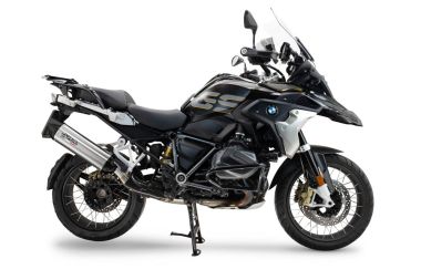 Exhaust compatible with Bmw R1250GS - Adventure 2019-2020, Furore-X Titanio, Slip-on exhaust including removable db killer and link pipe 