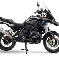 Exhaust compatible with Bmw R1250GS - Adventure 2021-2024, Furore-X Acciaio Inox, Slip-on exhaust including removable db killer and link pipe 