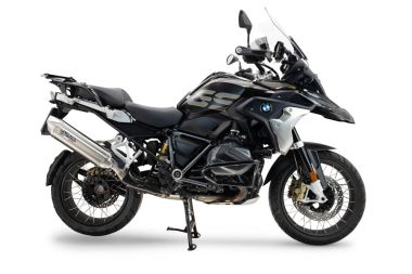 Exhaust compatible with Bmw R1250GS - Adventure 2019-2020, Furore-X Acciaio Inox, Slip-on exhaust including removable db killer and link pipe 