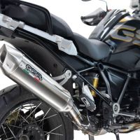 Exhaust compatible with Bmw R1250GS - Adventure 2021-2024, Furore-X Acciaio Inox, Slip-on exhaust including removable db killer and link pipe 