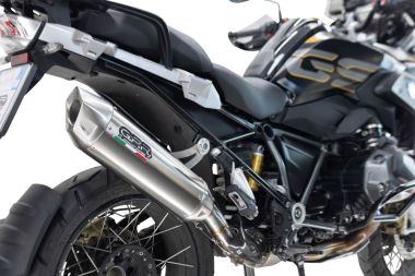 GPR exhaust compatible with  Honda CRF1100L Africa Twin 2020-2025, Furore-X Acciaio Inox, Slip-on exhaust including removable db killer and link pipe 