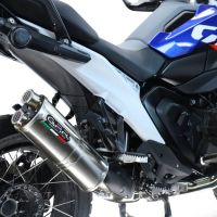 GPR exhaust compatible with Bmw R1300GS Adventure 2024-2026, Dual Inox, Slip-on exhaust including removable db killer and link pipe, EPA-compliant 