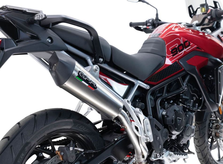 Scarico GPR GP Evo4 In Titanio Nero Omologato Per Triumph Tiger 900 GT/Pro/Rally Pro 2024-2025