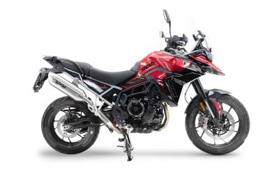 GPR escape compatible con  Triumph Tiger 900 GT / Pro / Rally Pro 2024-2025, Furore-X Acciaio Inox, Escape legal, homologado, silenciador con db killer desmontable y tubo de conexión específico 