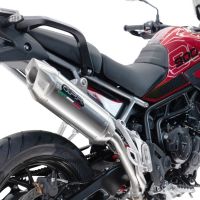 Exhaust compatible with Triumph Tiger 900 GT / Pro / Rally Pro 2024-2025, Furore-X Acciaio Inox, Slip-on exhaust including removable db killer and link pipe 