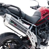 Exhaust compatible with Triumph Tiger 900 GT / Pro / Rally Pro 2024-2025, Hyper Sonic Titanium, Slip-on exhaust including removable db killer and link pipe 